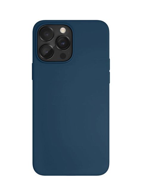 Чехол защитный vlp Silicone Case для iPhone 14 Pro Max, темно-синий