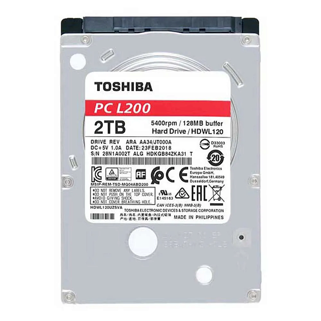 Жёсткий диск Toshiba HDWL120UZSVA 2 ТБ SATA 3 2.5″