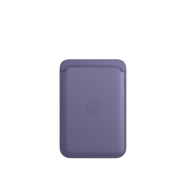 Кожаный чехол-бумажник MagSafe для iPhone, «сиреневая глициния»