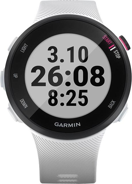 Часы Garmin Forerunner 45S, черный с белым ремешком 010-02156-10