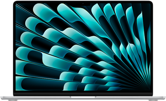 Apple MacBook Air 15" (M3, 8C CPU/10C GPU, 2024), 16 ГБ, 512 ГБ SSD, серебристый MXD23