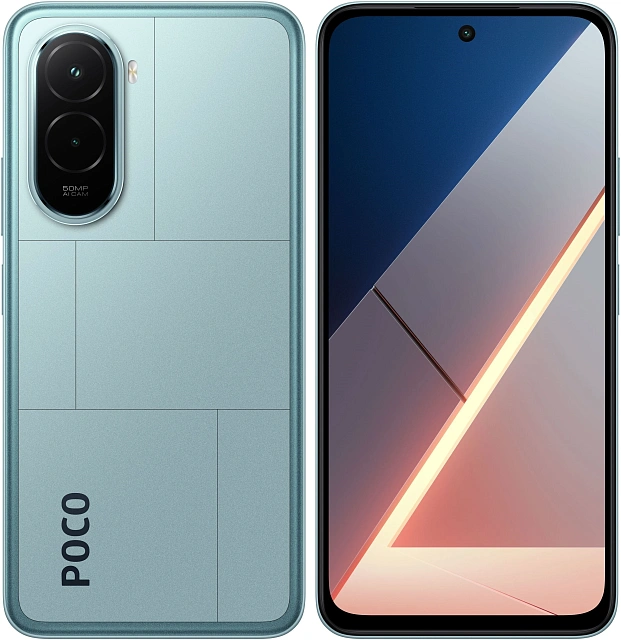 Смартфон Xiaomi Poco M7 6/128 ГБ Синий (No Charger)