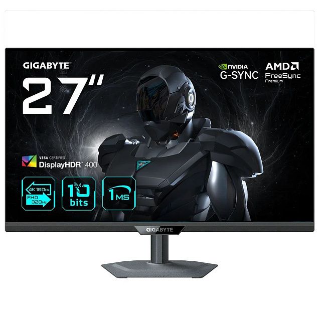 Монитор Gigabyte G27U 27″, IPS, 3840×2160, 160 Гц, чёрный