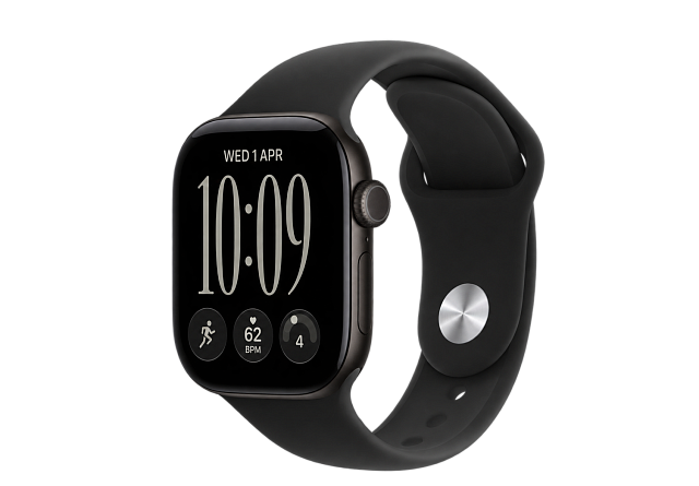 Apple Watch Series 12 42 мм Черный, Sport Band Черный S/M