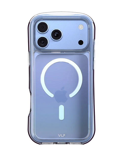 Чехол VLP Bubble Case с MagSafe для iPhone 18 Pro Max, голубой