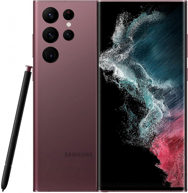 Смартфон Samsung Galaxy S22 Ultra 12/256GB Бургунди (S908E)