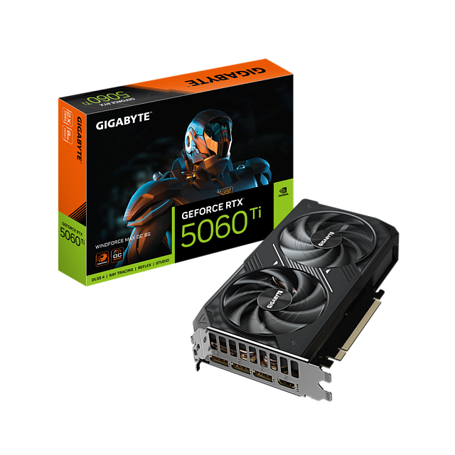 Видеокарта GIGABYTE GV-N506TWF2MAX OC-8GD NVIDIA GeForce RTX 5060 Ti 8 ГБ