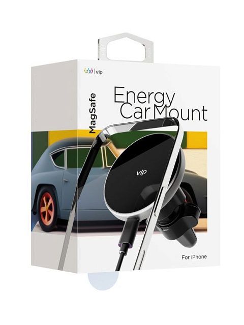 Автомобильный держатель vlp Energy Car Mount with MagSafe черный