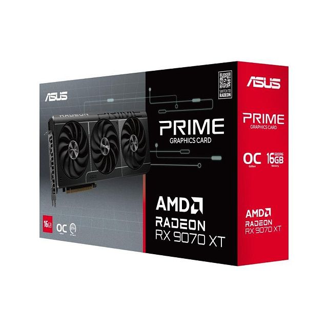 Видеокарта ASUS PRIME-RX9070XT-O16G AMD Radeon RX 9070XT 16GB