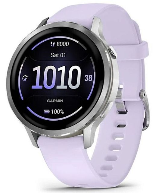 Умные часы Garmin Venu 4 41 мм Серебристые / Барвинковые 010-03013-01