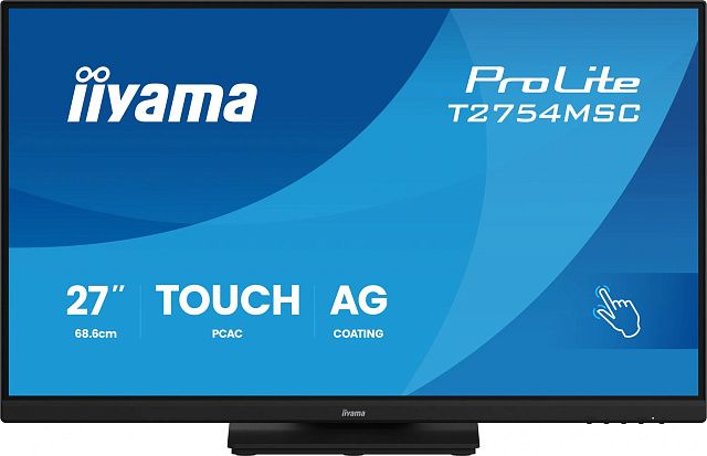 Монитор Iiyama ProLite T2754MSC-B2AG 27″, IPS, 1920×1080, 75 Гц, чёрный