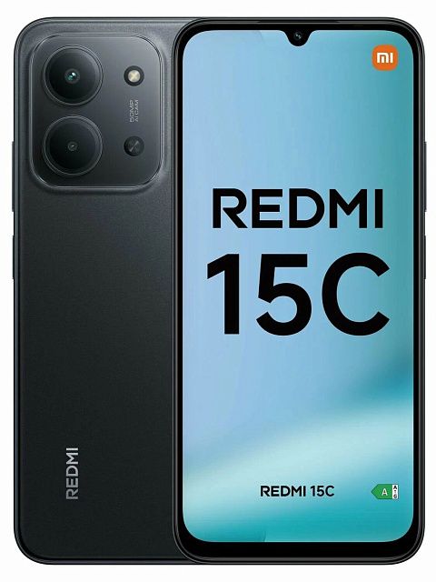 Смартфон Xiaomi Redmi 15C 4/128 ГБ Полуночный черный