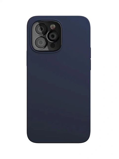 Чехол защитный vlp Silicone Case для iPhone 13 Pro, темно-синий