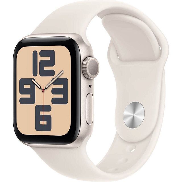Apple Watch SE 2024 40 мм «Сияющая звезда», спортивный ремешок Band цвета «сияющая звезда»