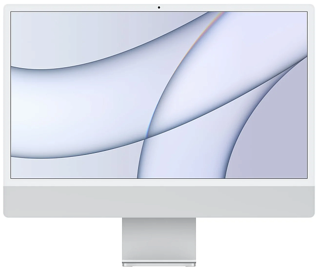 Моноблок Apple iMac 24", 7-core GPU, 8/256GB, серебристый (MGTF3)
