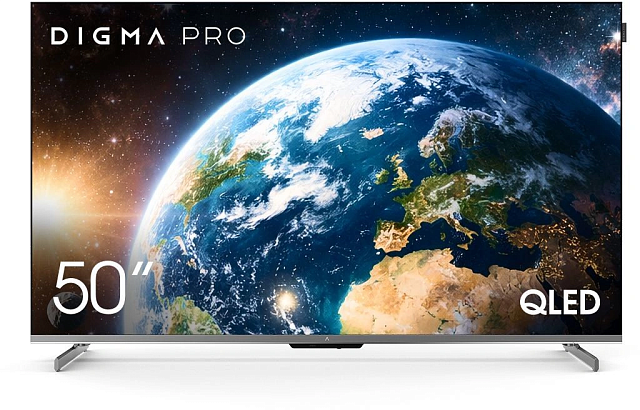 Телевизор Digma Pro 50D 50″ QLED 4K 144 Гц черный графит/черный