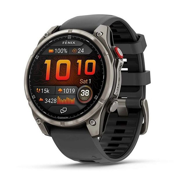 Умные часы Garmin Fenix 8 Pro 47mm Amoled Sapphire Titanium Graphite 010-03198-11