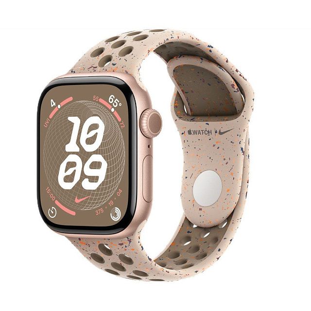 Apple Watch Series 10 42 мм Розовое золото, ремешок Desert Stone Nike Sport Band