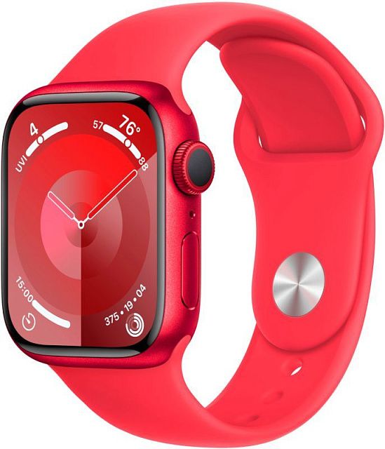 Apple Watch Series 9 41 мм (PRODUCT)RED, спортивный ремешок Band цвета (PRODUCT)RED