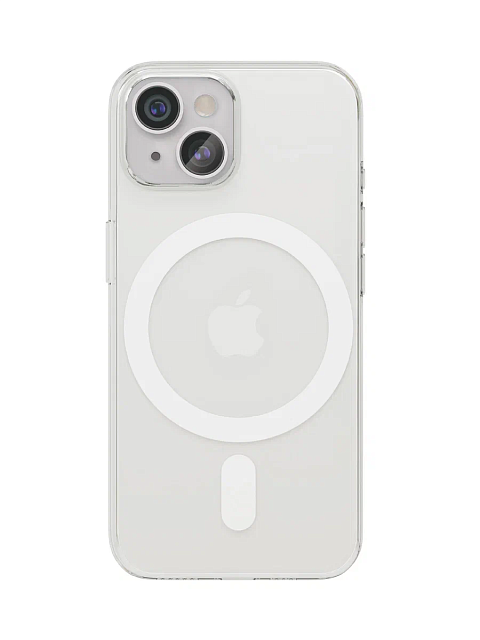 Чехол защитный vlp Crystal case with MagSafe для iPhone 15 Plus, прозрачный