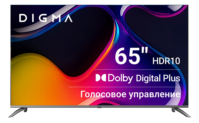 Телевизор Digma DM-LED65UBB41 65″ LED 4K 60 Гц темно-серебристый