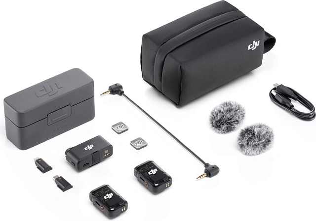 Беспроводная микрофонная система DJI Mic 2 (2 TX + 1 RX + зарядный кейс)