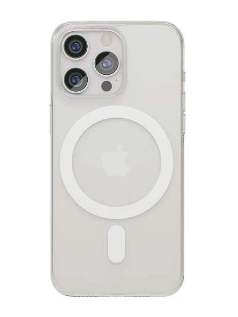 Чехол защитный vlp Diamond case with MagSafe для iPhone 15 Pro, прозрачный