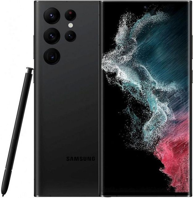 Смартфон Samsung Galaxy S22 Ultra 8/128GB Черный фантом (S908Е)