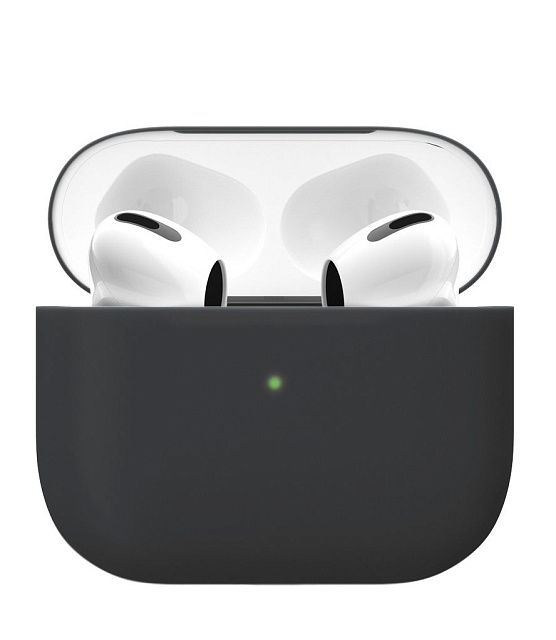 Чехол силиконовый vlp Soft Touch тонкий силикон для AirPods 3, черный
