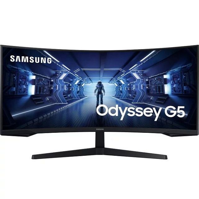 Монитор Samsung Odyssey G5 C34G55TWWI 34″, VA, 3440×1440, 165 Гц, чёрный