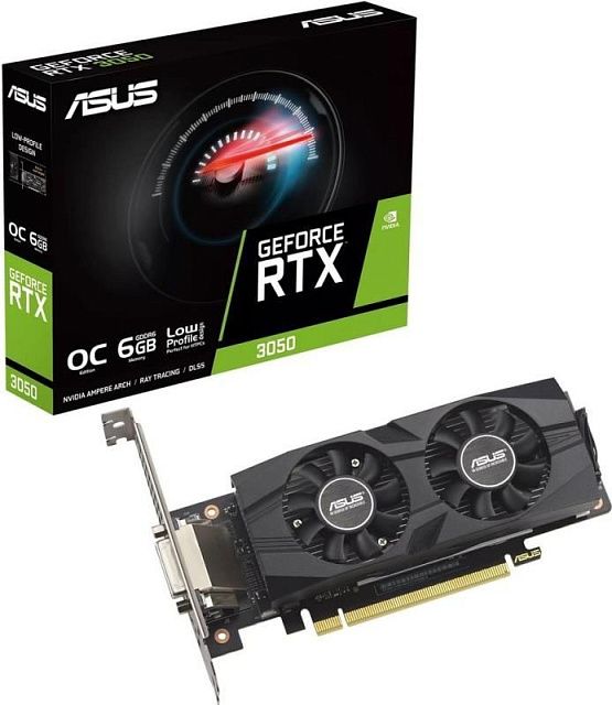 Видеокарта ASUS RTX3050-O6G-LP-BRK NVIDIA GeForce RTX 3050 6GB