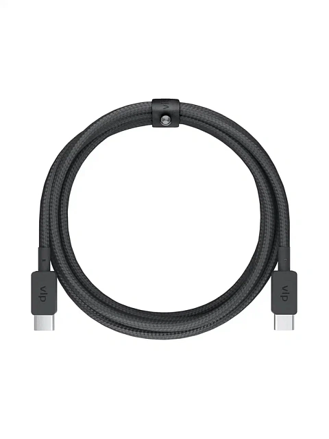 Кабель vlp Nylon Cable USB C – USB C 100W 2 м, черный