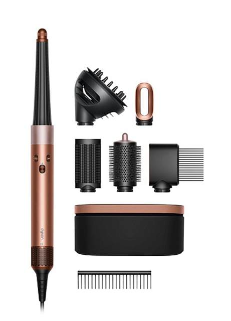 Фен-стайлер Dyson Airwrap Complete Long HS08 Янтарный шелк (Amber Silk) с диффузором