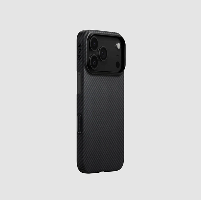 Чехол для смартфона iPhone 17 Pro Max Ultra-Slim Case 600D Black/Grey (Twill) (PitaTap™)