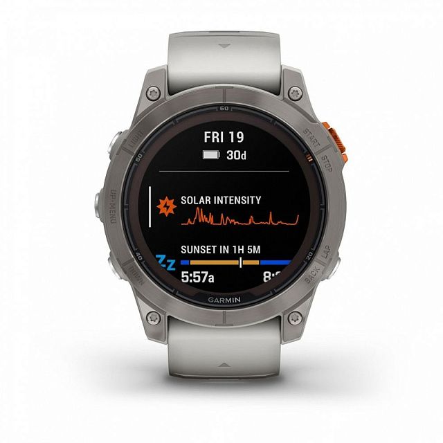Часы Garmin Fenix 7X Pro – Sapphire Solar Fog Gray/Ember Orange 010-02778-15