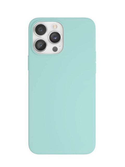 Чехол защитный vlp Silicone Case для iPhone 14 Pro Max, бирюзовый
