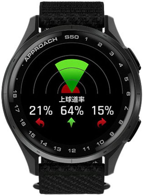 Умные часы Garmin Approach S50 43 Черные / Черный нейлоновый ремешок