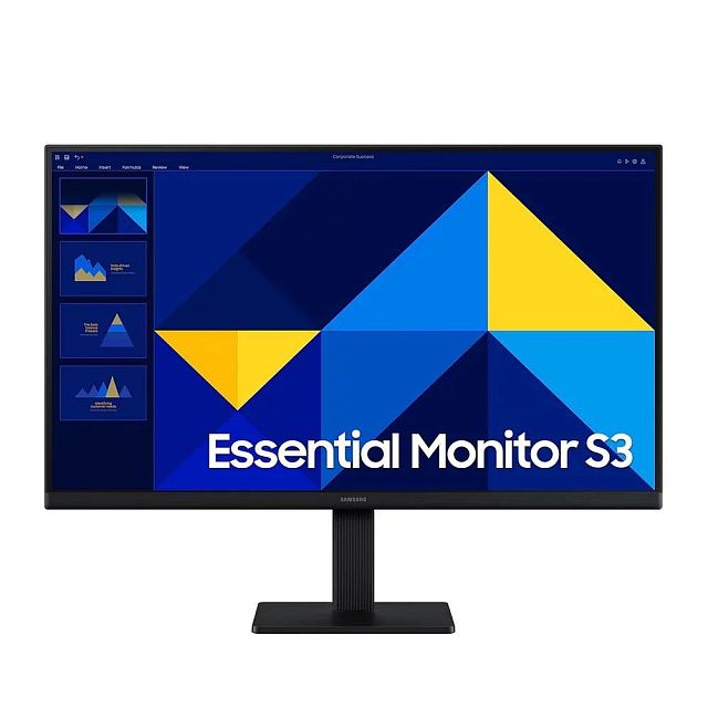 Монитор Samsung Essential S3 S24D300GAIXCI 24″, IPS, 1920×1080, 100 Гц, чёрный