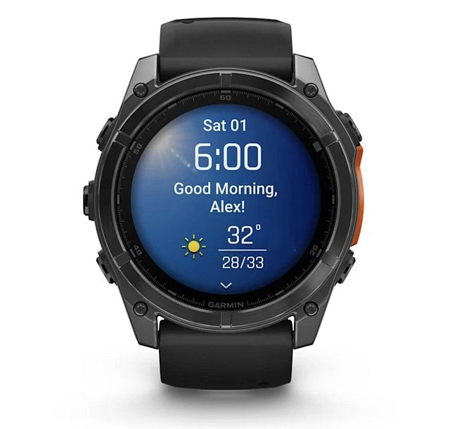 Умные часы Garmin Fenix 8 51 мм AMOLED Грифельно-серые / Черные 010-02905-00