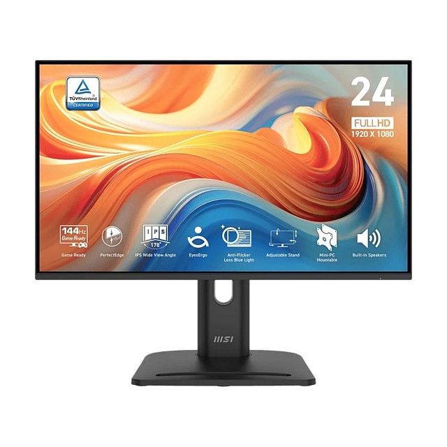 Монитор MSI Pro MP245PG E14 23,8″, IPS, 1920×1080, 144 Гц, чёрный