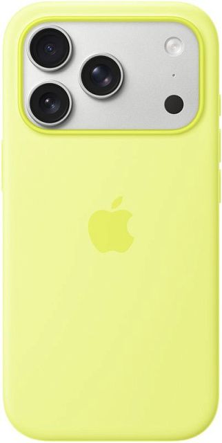 Чехол Apple для iPhone 17 Pro Silicone MagSafe, неоново-желтый
