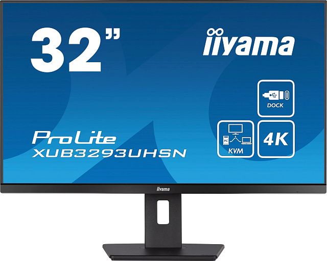 Монитор Iiyama XUB3293UHSN-B5 31,5″, IPS, 3840×2160, 60 Гц, чёрный