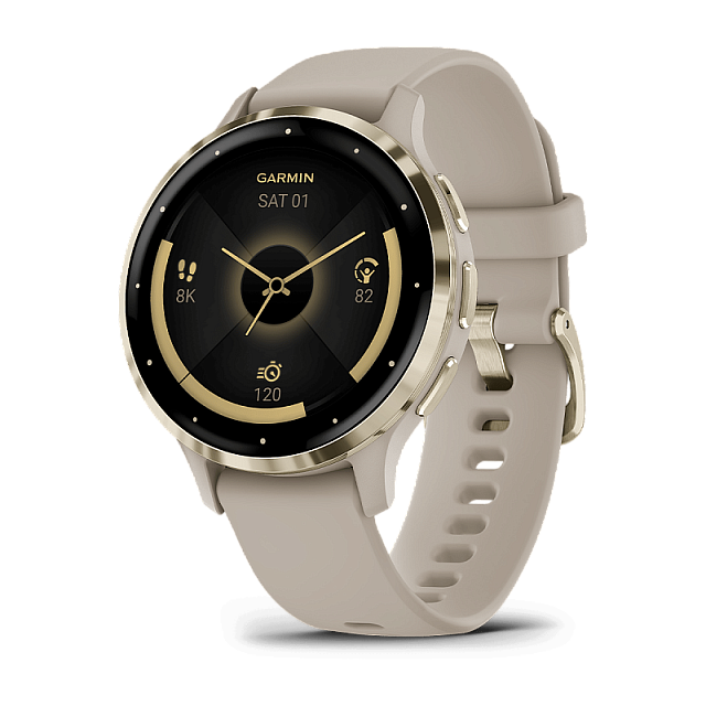 Умные часы Garmin Venu 3S 41 мм Золотистые / Французский серый 010-02785-02