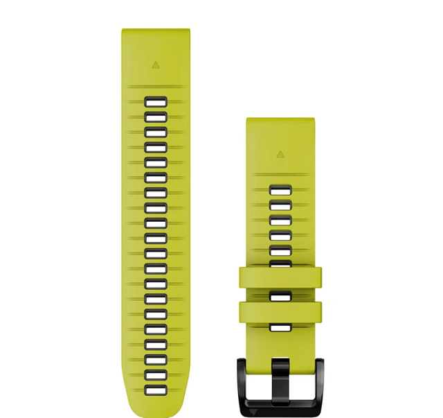 Garmin Quickfit 22 Watch Band Electric Lime/Graphite Silicone 
