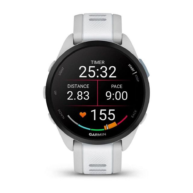 Умные часы Garmin Forerunner 165 Серо-туманные / Белый камень 010-02863-AD