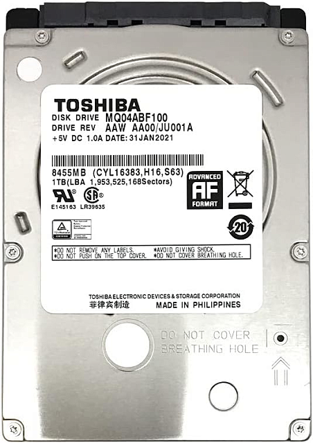 Жёсткий диск Toshiba MQ04ABF100 1 ТБ SATA 3 2.5″
