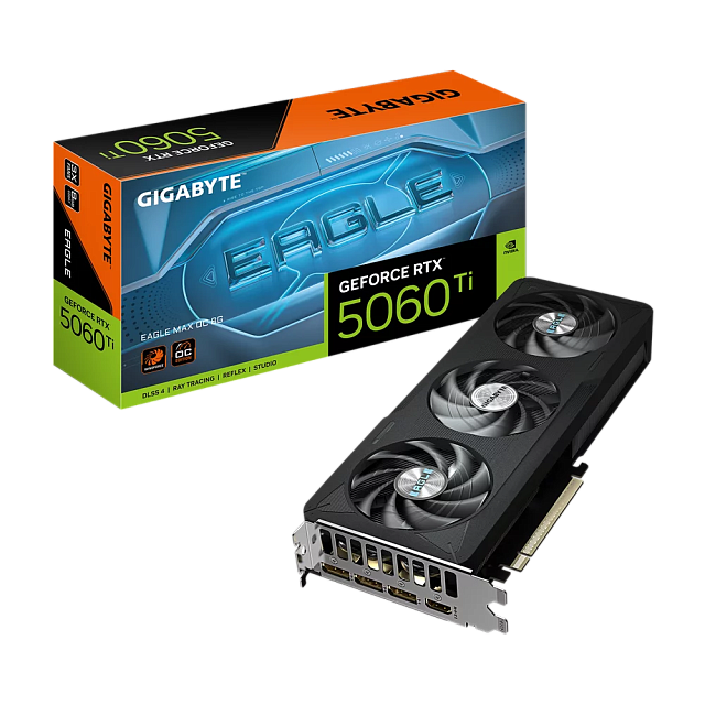 Видеокарта GIGABYTE GV-N506TEAGLEMAX OC-8GD NVIDIA GeForce RTX 5060 Ti 8 ГБ