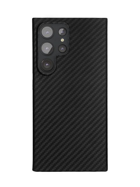Чехол защитный vlp Kevlar Case MagSafe для Samsung S24 Ultra черный