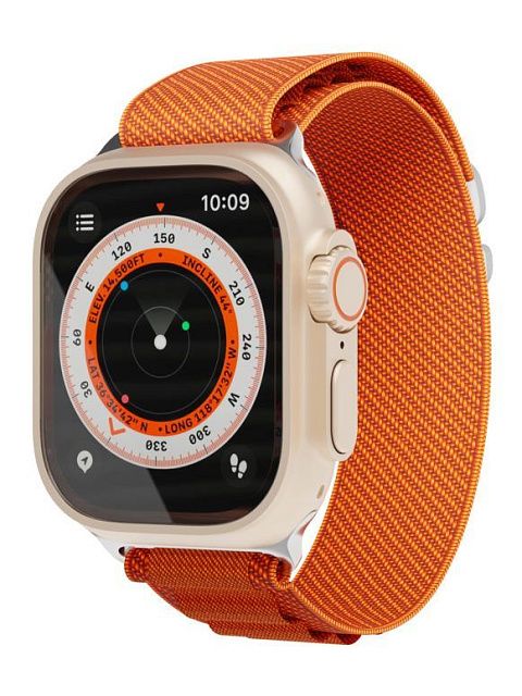 Ремешок нейлоновый Extreme Band vlp для Apple Watch 42/44/45/49 мм, оранжевый